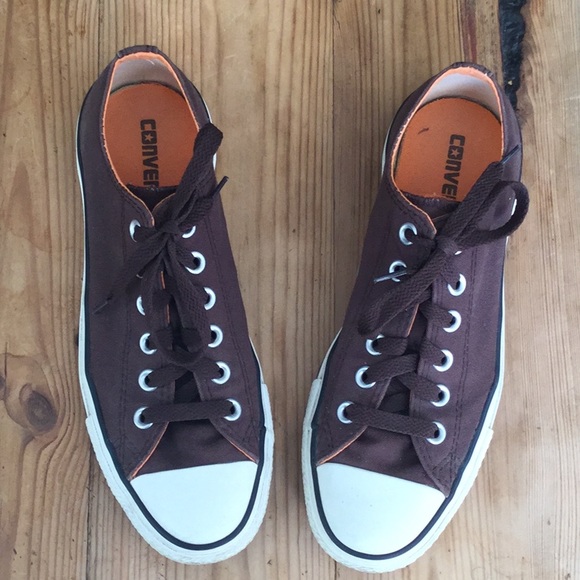 Converse Shoes - Converse All Stars Brown & Orange Sneakers